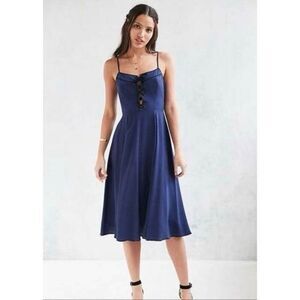 ✨COOPERATIVE GEORGIA MAY BLUE Lace Up Sz 4 DRESS✨